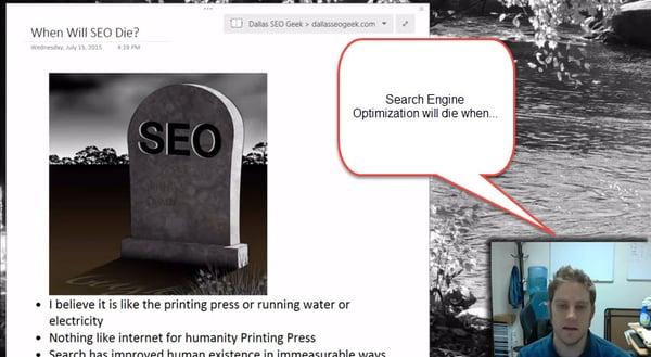 When will search engine optimization die?