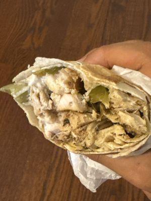 Chicken shawarma.