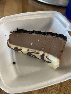 Chocolate cheesecake to-go!