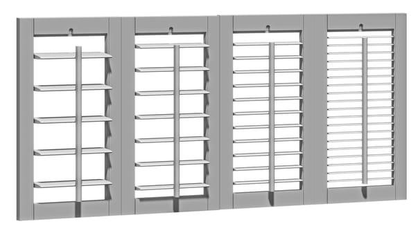 What a difference size makes - louver size can change the look of your home.