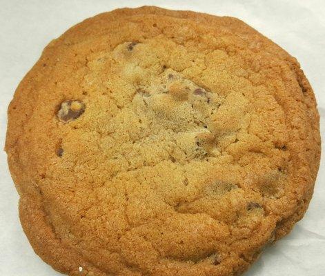 Olivia's Chocolate Chip Cookie from Macrina Bakery, one of cafe items available for purchase. 16 oz mocha not pictured. (6/6/21)