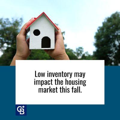 Low inventory means big leverage to Sellers. Contact me today to learn more.