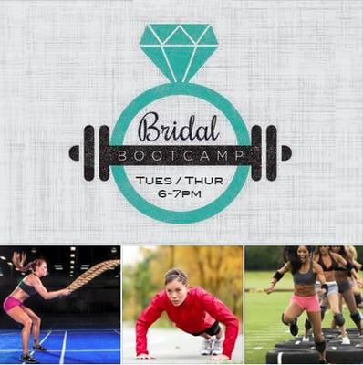 Our Bridal Boot Camp offers a some of the best work outs + metabolic training to get you fit and trim for your big day. All levels welcome!