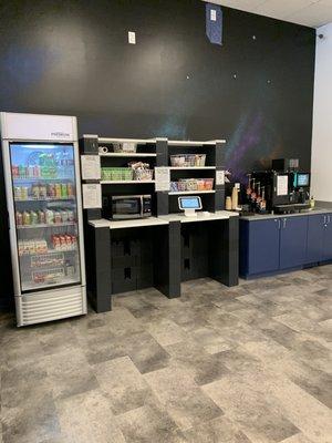 Self serve snack and coffee kiosks