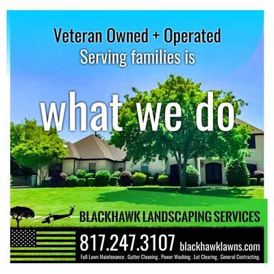 Veteran owned and operated.