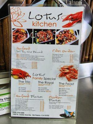 Front menu