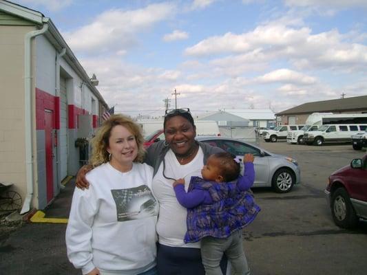 Delanda was one of our single moms who was choose to receive one of our free cars.