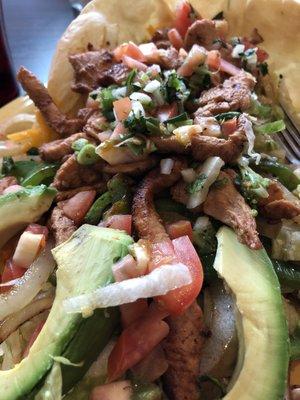 Fajita salad - delicious!