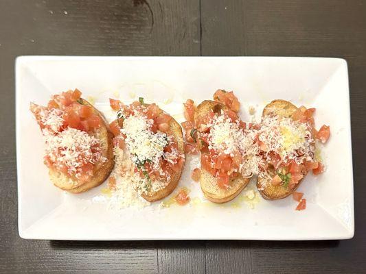 Fresh and delicious bruschetta appetizer!