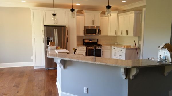 This kitchen was built in a new home in the Gray, TN area.