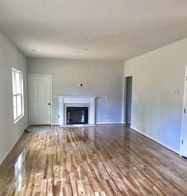 Interior finish paint in living room