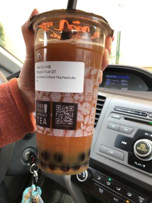 I can literally count how much boba is in here