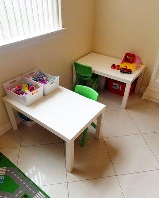 Littlest Pet Shop and Lego Table.  LEGO TABLE WITH DUPLO BASES COMING SOON!