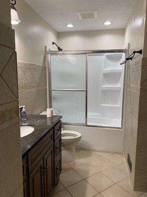 Finished bathroom