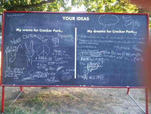 Chalkboard in the park!