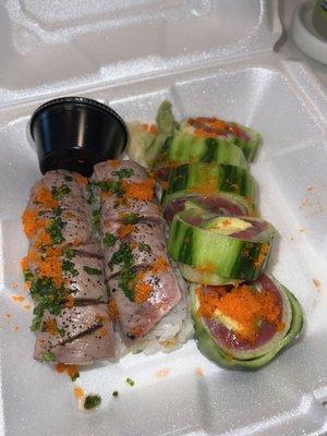 Surf n Surf and Turf Roll. Southern Beauty Roll.