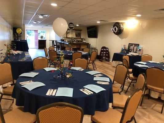 Private banquet room for special event, meetings and parties