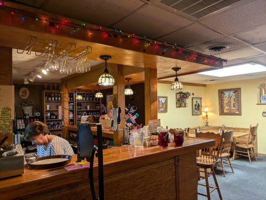 Inside bar area