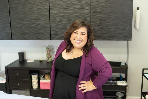 Gisel Campbell, Owner and Esthetician of Elevate Esthetics.