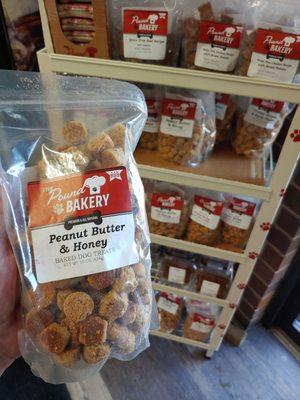 Dog treats by The Pound Bakery, a wholesale bakery in Harvard IL.