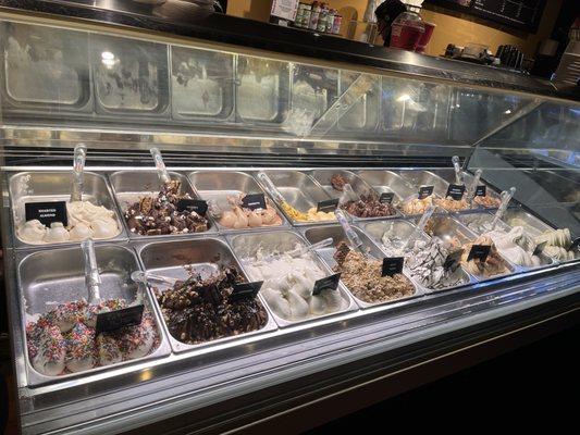 Gelato selection