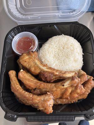 Rice and Ribs $20