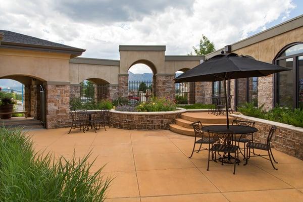 Patio Outdoor Fireplace Area