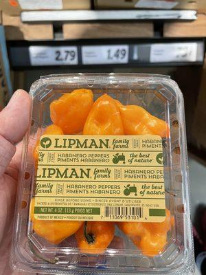 And I love that they have prepackaged habaneros for a buck 50. They all looked super healthy / fresh.