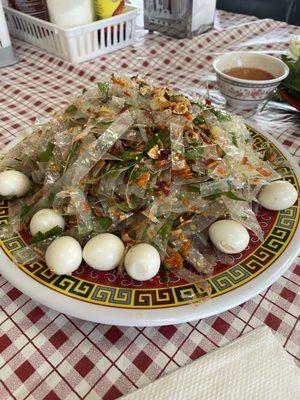 Banh Trang tron. Rice paper salad