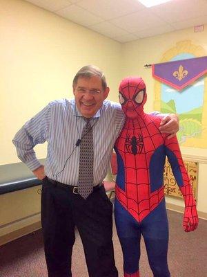 Spider man visits Tullahoma Pediatrics!