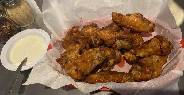 Yummy wings, flavor enough to eat alone