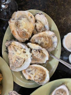 Grilled oysters