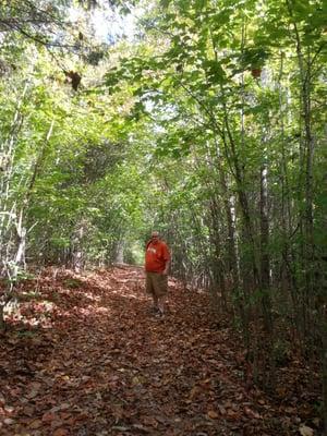 Path to the sporting clay course.