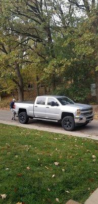 The sign company truck