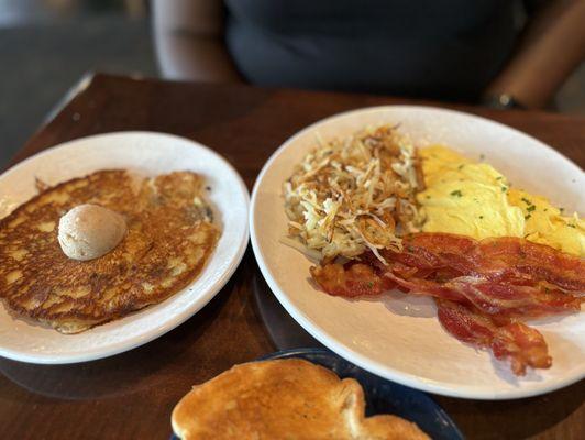 Lemon berry pancake and American breakfast