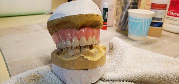 Finished denture ready to deliver!!!