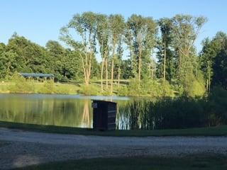 View of the pond from Cabin 3; 06/06/16