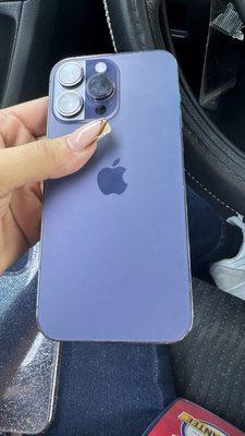 iphone 14 pro max purple back screen fixed