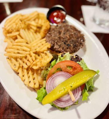 Black Bean Burger - mediocre. The patty was very bland.