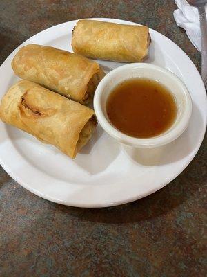 Homemade fresh egg rolls