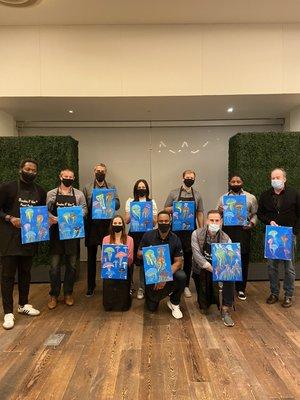 Lexus team building paint party