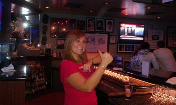 Crystal, rockin the bar!