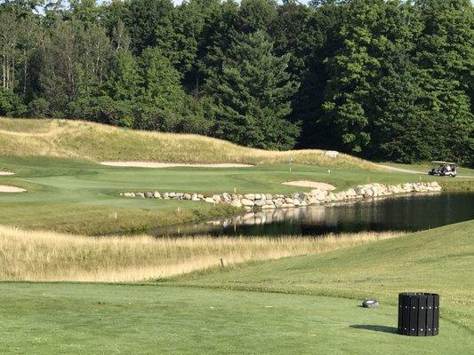 View from tee box on hole 3 of a Sundance!  This course is in unbelievably condition!