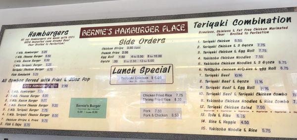 Bernie's Hamburgers & Teriyaki