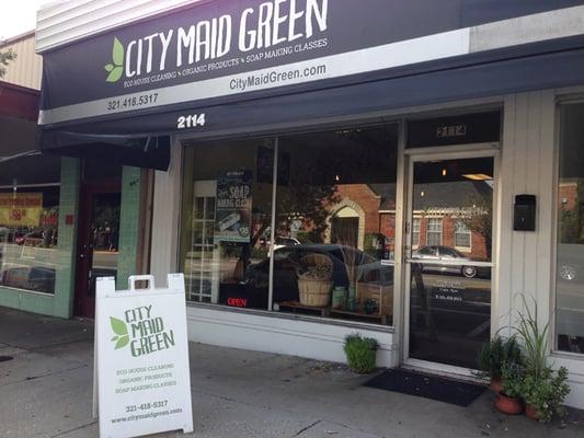 Visit our Local shop for hand-made organic cleaning and bath/body products. www.citymaidgreen.com