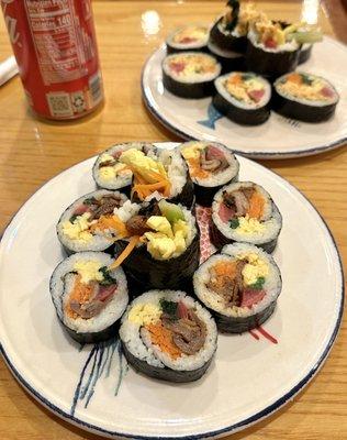 Spicy pork kimbap