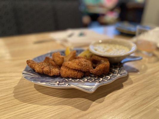 Salt and pepper catfish appetizer