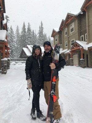 Skiing on Mt.  Hood