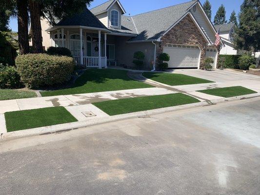 Turf installation #pictureperfectlawninc #fresno #clovis #california #artificialturf