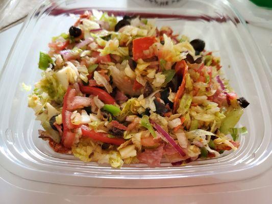 Chopped salad, spicy Italian